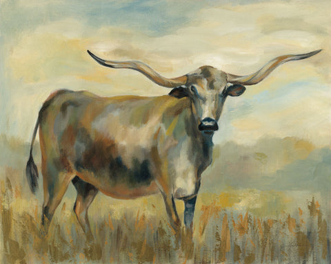 Longhorn Cow - Wall Art - By Silvia Vassileva- Gallery Art Company