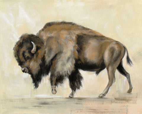 Bronze Buffalo - Wall Art - By Silvia Vassileva- Gallery Art Company