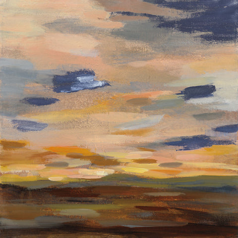 High Desert Sky III Navy - Wall Art - By Silvia Vassileva- Gallery Art Company