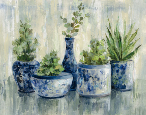 Chinoiserie Plants - Wall Art - By Silvia Vassileva- Gallery Art Company