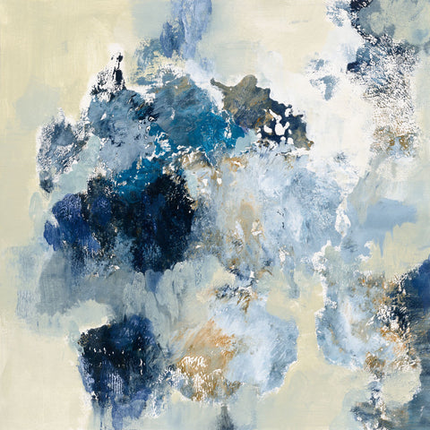 Indigo Monotype - Wall Art - By Silvia Vassileva- Gallery Art Company