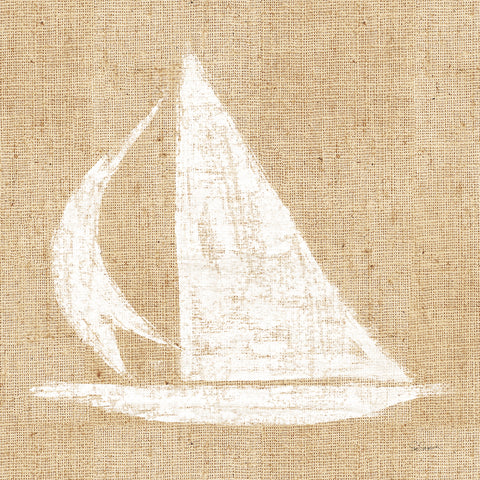 Driftwood Coast II White Burlap - Wall Art - By Sue Schlabach- Gallery Art Company