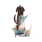 Picnic Pets Dogs II - Wall Art - By Becky Thorns- Gallery Art Company