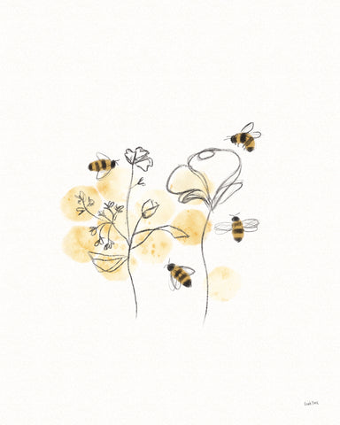 Bees and Botanicals III - Wall Art - By Leah York- Gallery Art Company