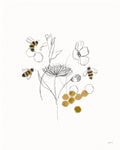Bees and Botanicals V - Wall Art - By Leah York- Gallery Art Company