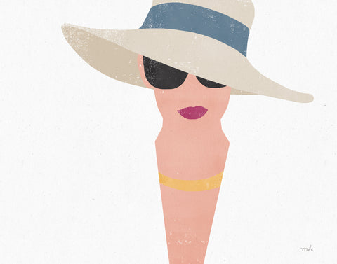 Fashion Forward on White Crop - Wall Art - By Moira Hershey- Gallery Art Company