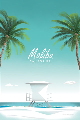 Malibu - Wall Art - By Omar Escalante- Gallery Art Company