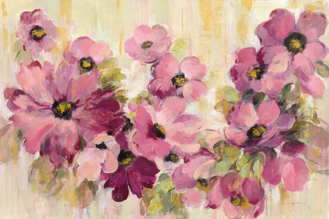 Pink and Green Bloom - Wall Art - By Silvia Vassileva- Gallery Art Company