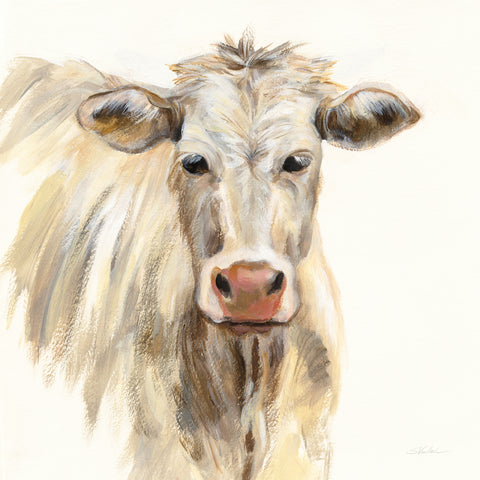 White Cow - Wall Art - By Silvia Vassileva- Gallery Art Company