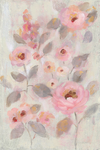 Expressive Pink Flowers II - Wall Art - By Silvia Vassileva- Gallery Art Company