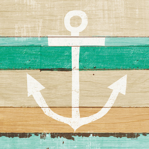 Beachscape III Anchor Green - Wall Art - By Michael Mullan- Gallery Art Company