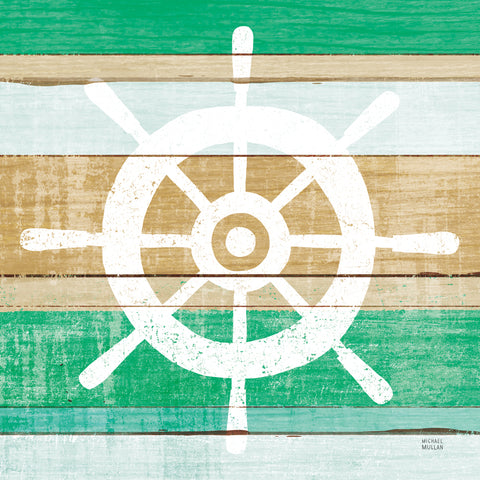 Beachscape VI Helm Green - Wall Art - By Michael Mullan- Gallery Art Company