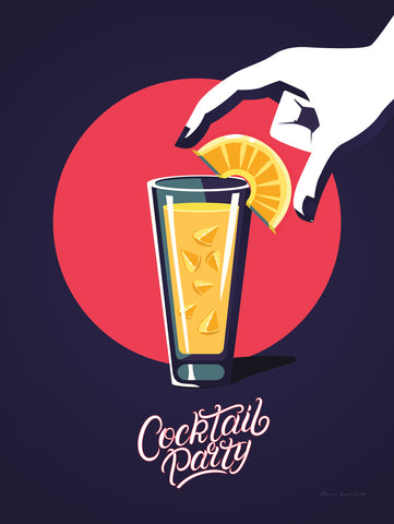 Cocktail Party - Wall Art - Wall Art - By Omar Escalante- Gallery Art Company