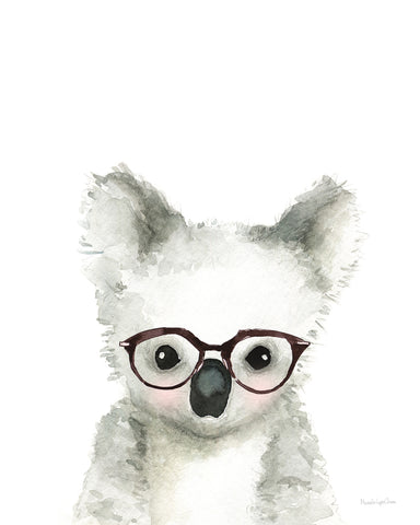 Koala in Glasses - Wall Art - By Mercedes Lopez Charro- Gallery Art Company