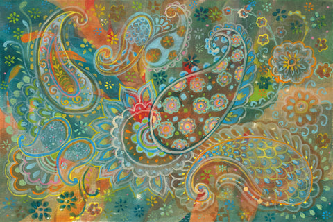 Floral Paisley - Wall Art - By Danhui Nai- Gallery Art Company