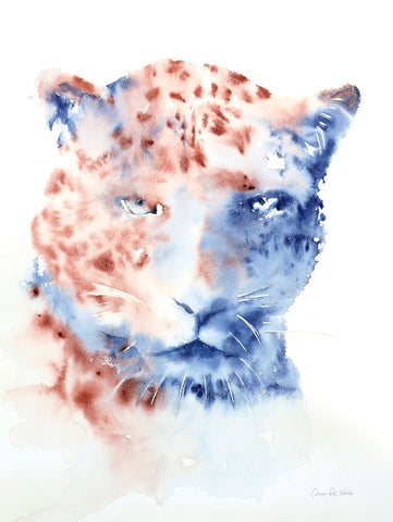 Copper and Blue Cheetah - Wall Art - By Aimee Del Valle- Gallery Art Company