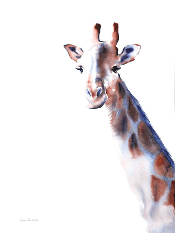 Copper and Blue Giraffe - Wall Art - By Aimee Del Valle- Gallery Art Company