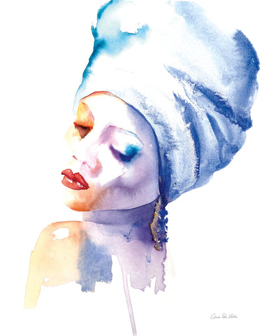 Woman in Blue - Wall Art - By Aimee Del Valle- Gallery Art Company