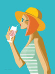 Summer Girl I - Wall Art - By Omar Escalante- Gallery Art Company