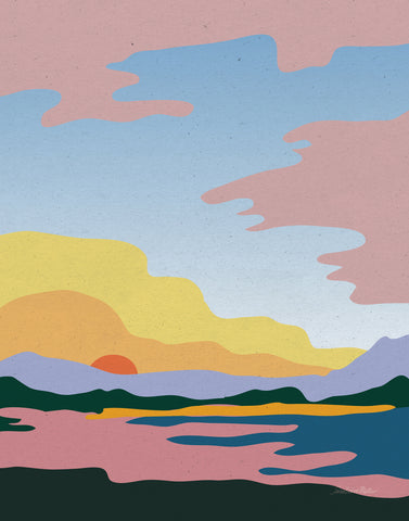 Hills and Valleys III - Wall Art - By Sara Zieve Miller- Gallery Art Company