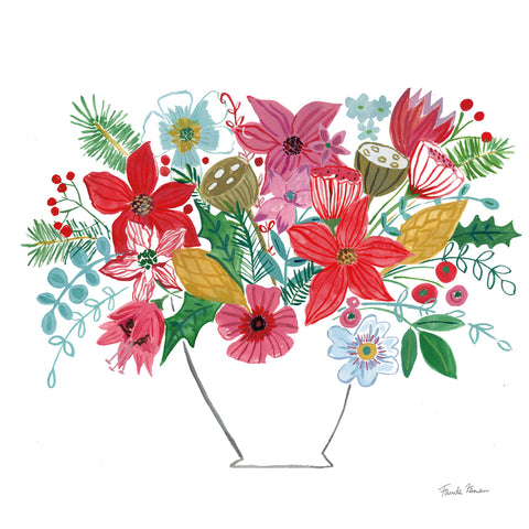 Holiday Bouquet II - Wall Art - By Farida Zaman- Gallery Art Company