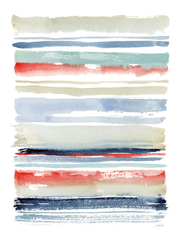 Nautical Stripes - Wall Art - By Katrina Pete- Gallery Art Company
