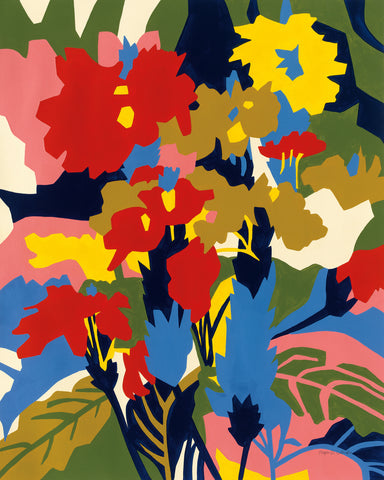 Crossandra - Wall Art - By Megan Gallagher- Gallery Art Company