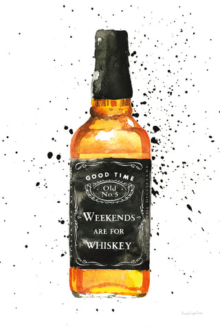 Weekends Are For Whiskey - Wall Art - By Mercedes Lopez Charro- Gallery Art Company