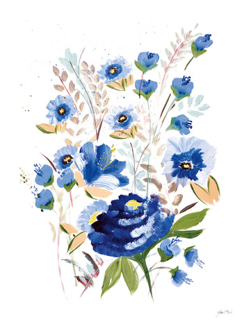 True Blue I - Wall Art - By Joan E. Davis- Gallery Art Company