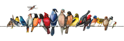 Large Bird Menagerie II - Wall Art - By Wendy Russell- Gallery Art Company