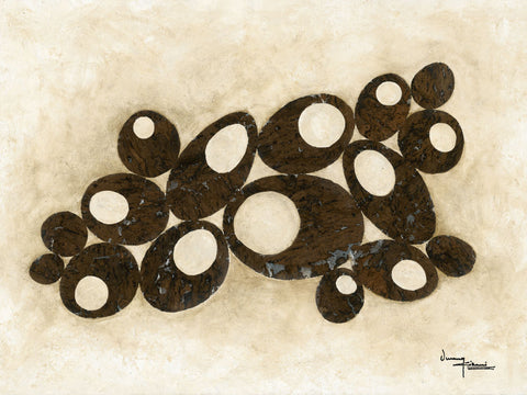 Brown Circles - Wall Art - By Umang Kikani- Gallery Art Company