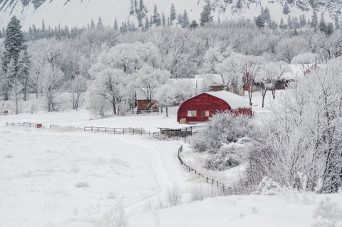 Dreamy Winter Farm - Wall Art - By Vladimir Kostka- Gallery Art Company