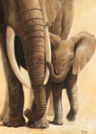 Elephant Love I - Wall Art - By Renee- Gallery Art Company