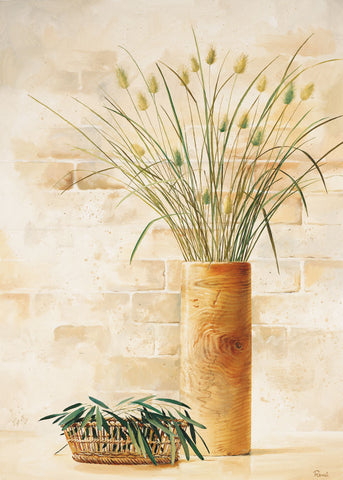 Grass In Vase I - Wall Art - By Renee- Gallery Art Company