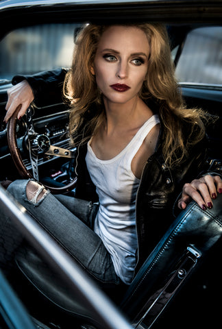 Waiting to reverse my 69' Ford Mustang - Wall Art - By Peter Muller Photography- Gallery Art Company