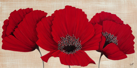 Linen Poppies I - Wall Art - By Kaye Lake- Gallery Art Company