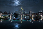 Frankfurt at Full Moon - Wall Art - By Mike- Gallery Art Company