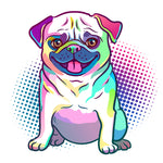 Pug dog pop art style - Wall Art - By treemouse- Gallery Art Company