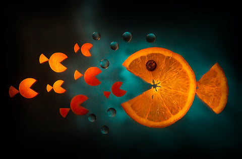 Orange fish - Wall Art - By Aida Ianeva- Gallery Art Company