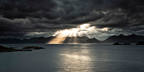 Sunset of Norwegian fjord, Lofoten, Norway - Wall Art - By Assaf Frank- Gallery Art Company