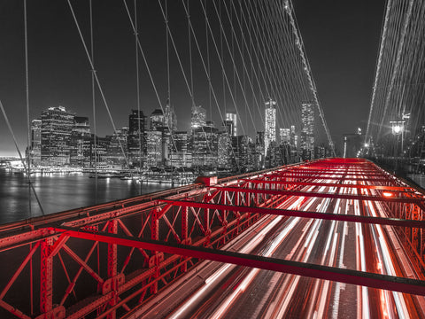 Brooklyn Bridge in evening, New York - Wall Art - By Assaf Frank- Gallery Art Company