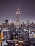 Empire State Building with New York City Manhattan skyline with skyscrapers - Wall Art - By Assaf Frank- Gallery Art Company