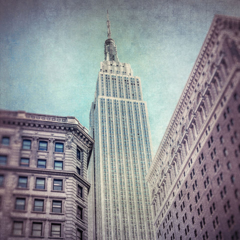 Low angle shot of a Empire State building - New York - Wall Art - By Assaf Frank- Gallery Art Company