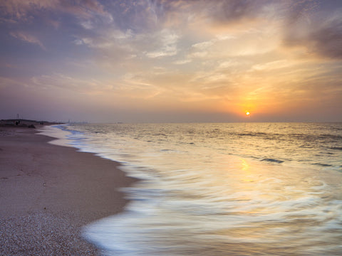 Evening view of beautiful beach in Israel - Wall Art - By Assaf Frank- Gallery Art Company