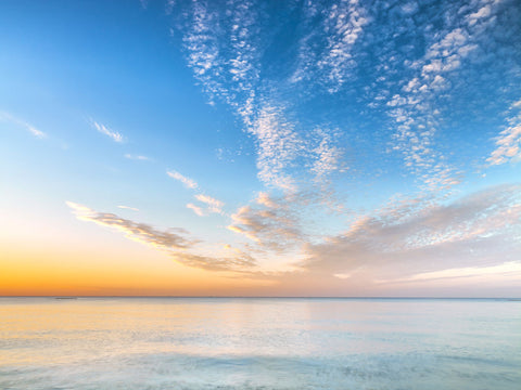 Calm beach at dusk - Wall Art - By Assaf Frank- Gallery Art Company