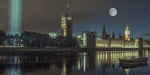 Column of spectra lights with Westminster Abby, London, UK - Wall Art - By Assaf Frank- Gallery Art Company