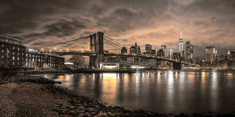 Brooklyn Bridge and Manhattan skyline, New York - Wall Art - By Assaf Frank- Gallery Art Company