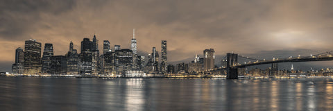 Lower Manhattan skyline in evening, New York - Wall Art - By Assaf Frank- Gallery Art Company