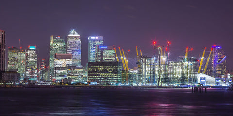 London city skyline at night - Wall Art - By Assaf Frank- Gallery Art Company