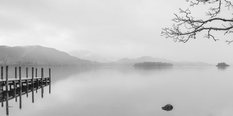 Wooden pier on the lake - Wall Art - By Assaf Frank- Gallery Art Company